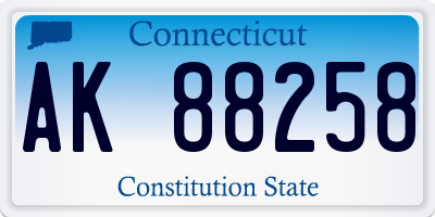 CT license plate AK88258