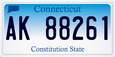 CT license plate AK88261