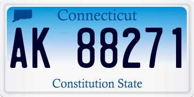 CT license plate AK88271