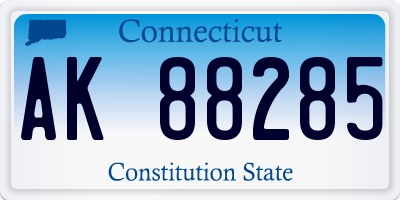 CT license plate AK88285