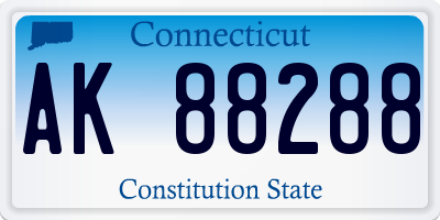CT license plate AK88288