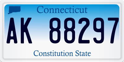 CT license plate AK88297