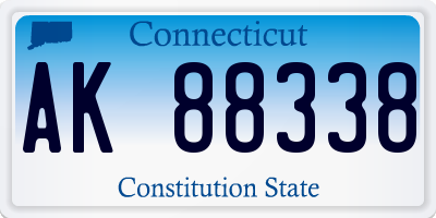 CT license plate AK88338