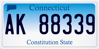CT license plate AK88339