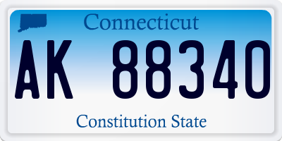CT license plate AK88340