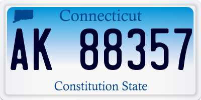 CT license plate AK88357