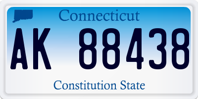 CT license plate AK88438