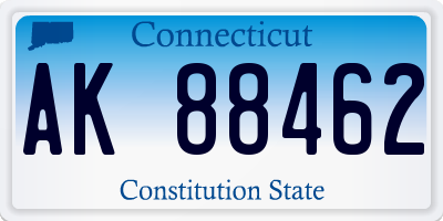 CT license plate AK88462