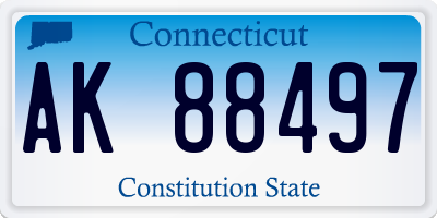 CT license plate AK88497