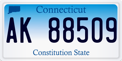 CT license plate AK88509