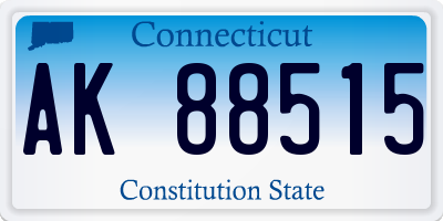 CT license plate AK88515
