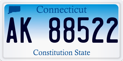 CT license plate AK88522