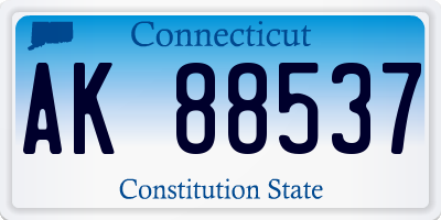 CT license plate AK88537