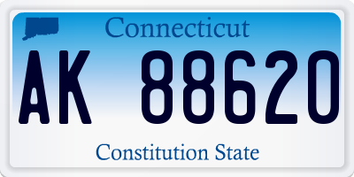 CT license plate AK88620