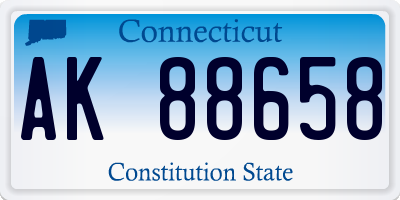 CT license plate AK88658