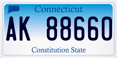 CT license plate AK88660