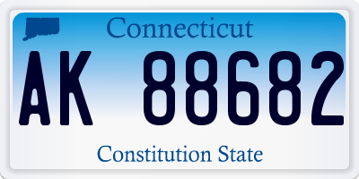 CT license plate AK88682