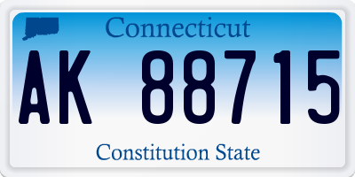 CT license plate AK88715