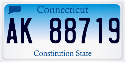 CT license plate AK88719