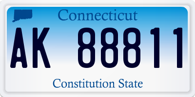 CT license plate AK88811