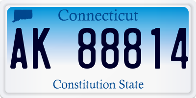 CT license plate AK88814