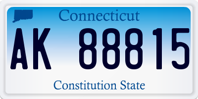 CT license plate AK88815