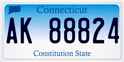 CT license plate AK88824