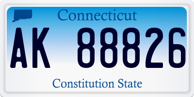 CT license plate AK88826