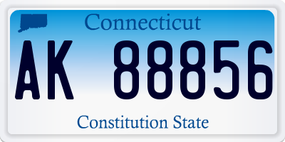 CT license plate AK88856