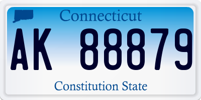 CT license plate AK88879