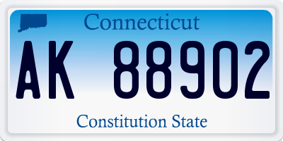 CT license plate AK88902