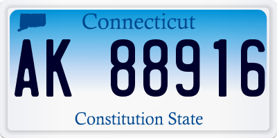 CT license plate AK88916