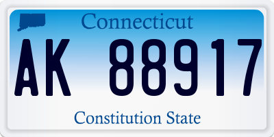 CT license plate AK88917