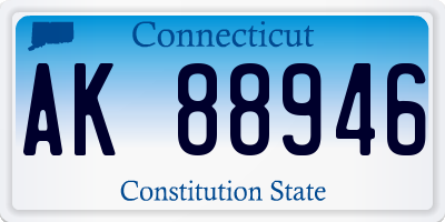 CT license plate AK88946