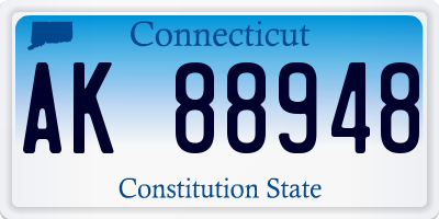 CT license plate AK88948