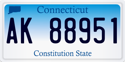 CT license plate AK88951