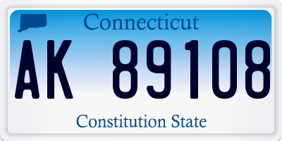 CT license plate AK89108