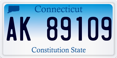 CT license plate AK89109