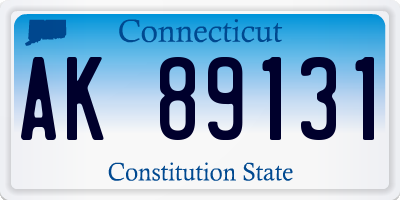 CT license plate AK89131