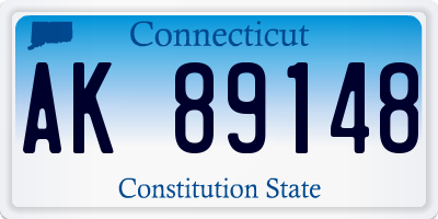 CT license plate AK89148