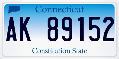 CT license plate AK89152