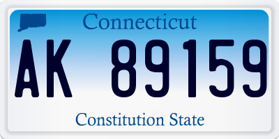 CT license plate AK89159
