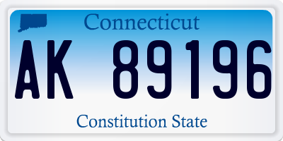 CT license plate AK89196