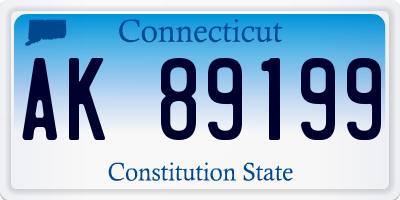 CT license plate AK89199