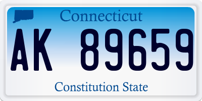 CT license plate AK89659