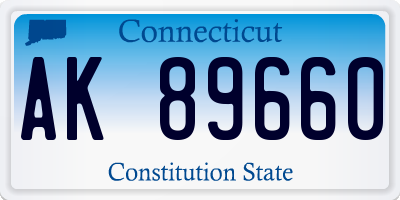 CT license plate AK89660
