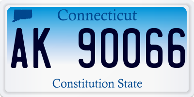 CT license plate AK90066