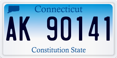CT license plate AK90141