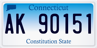 CT license plate AK90151