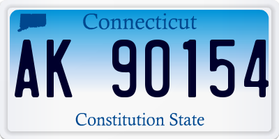 CT license plate AK90154